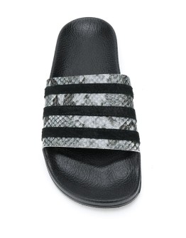 Adilette snakeskin effect slides