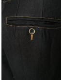 tapered contrast-stitch trousers