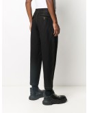 tapered contrast-stitch trousers
