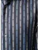 striped print dress shirt