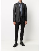 striped print dress shirt