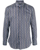 striped print dress shirt