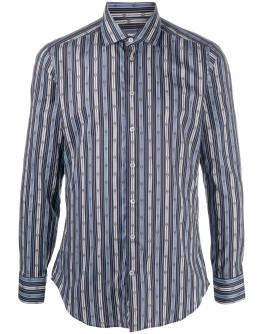 striped print dress shirt