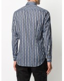 striped print dress shirt