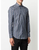 striped print dress shirt