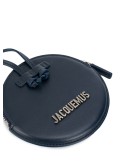 logo-lettering circular shoulder bag