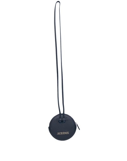 logo-lettering circular shoulder bag