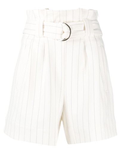 pinstripe paperbag shorts