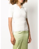 Polo open back knitted top