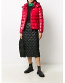 feather-down quilted pencil skirt