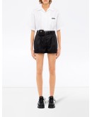logo-pouch belted shorts