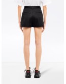logo-pouch belted shorts