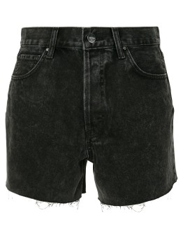Gina raw-edge denim shorts