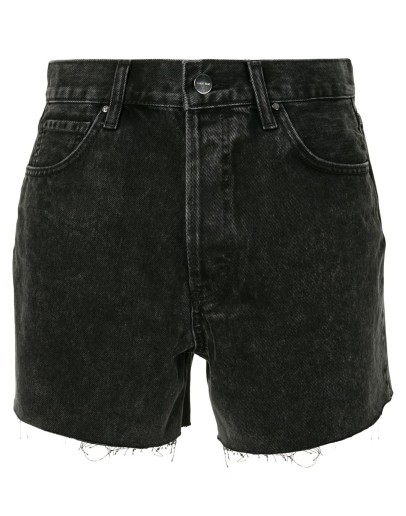 Gina raw-edge denim shorts