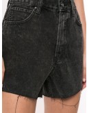Gina raw-edge denim shorts