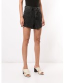 Gina raw-edge denim shorts