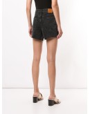 Gina raw-edge denim shorts