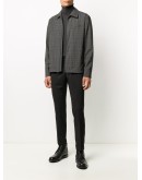 pleated tapered trousers