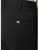 pleated tapered trousers