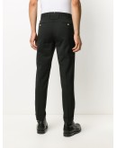 pleated tapered trousers