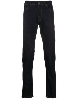 mid-rise slim-fit jeans
