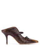 Maureen snakeskin effect mules 