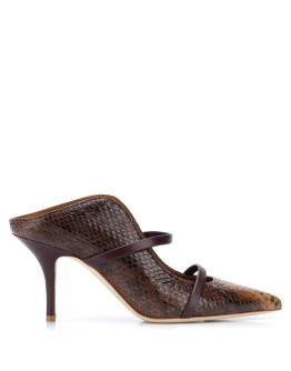 Maureen snakeskin effect mules 