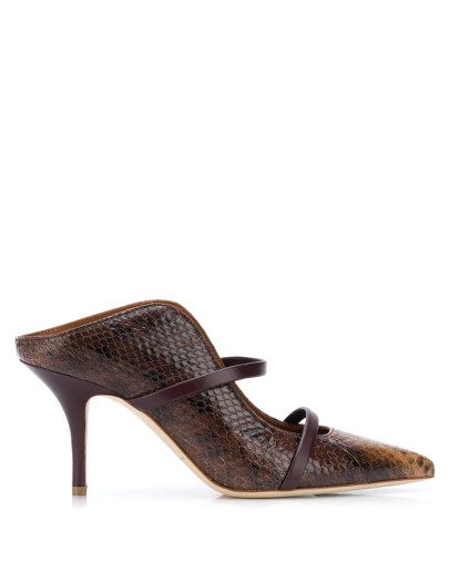 Maureen snakeskin effect mules 