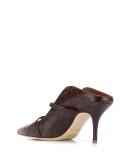 Maureen snakeskin effect mules 