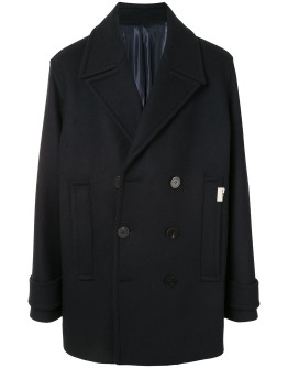 double-breasted wool coat