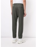 cropped turn up trousers