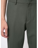 cropped turn up trousers