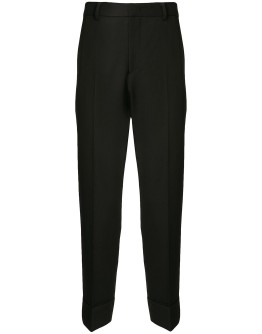 mid-rise tailored trousers