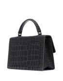 Jitney 1.4 crocodile-embossed leather bag