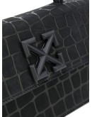 Jitney 1.4 crocodile-embossed leather bag