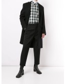 cropped virgin wool trousers