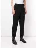 cropped virgin wool trousers