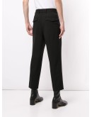 cropped virgin wool trousers