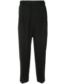 cropped virgin wool trousers