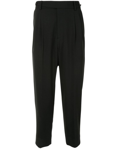 cropped virgin wool trousers