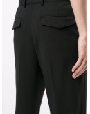 cropped virgin wool trousers