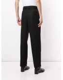 belted straight leg trousers