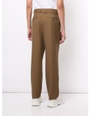 high-waisted straight leg trousers