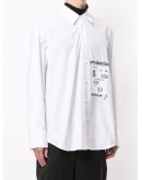 patch front cotton shirt