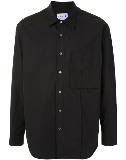 cotton chest pocket shirt