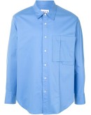 pleated chest pocket shirt