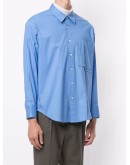 pleated chest pocket shirt
