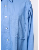 pleated chest pocket shirt