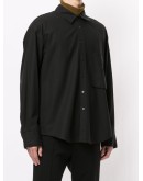 regular fit long-sleeved shirt