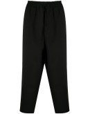 flat front drawstring trousers